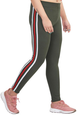 divvi fashions Green Jegging(Striped)