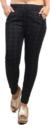 Vihan Fashion Black Jegging(Checkered)