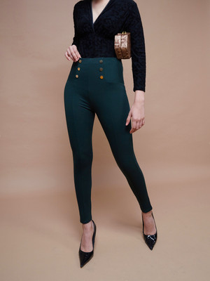 SASSAFRAS Dark Green Jegging(Solid)