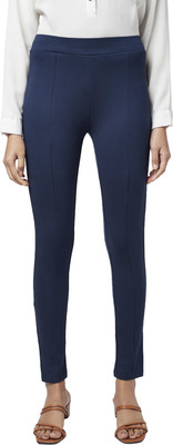 Annabelle by Pantaloons Dark Blue Tregging(Solid)