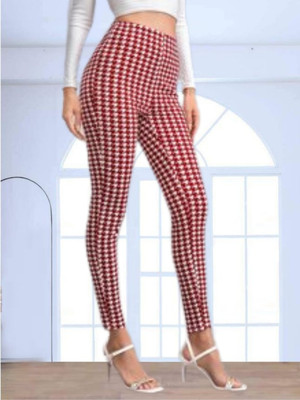 Moda Rapido Red, White Jegging(Printed)