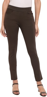 V-MART Brown Jegging(Solid)