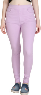 3BUTTERFLIES Purple Jegging(Solid)