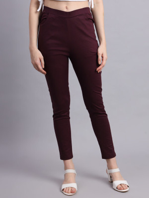 Vastraa Fusion Maroon Jegging(Solid)