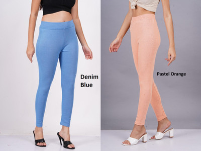 zmz Light Blue, Green Jegging(Solid)