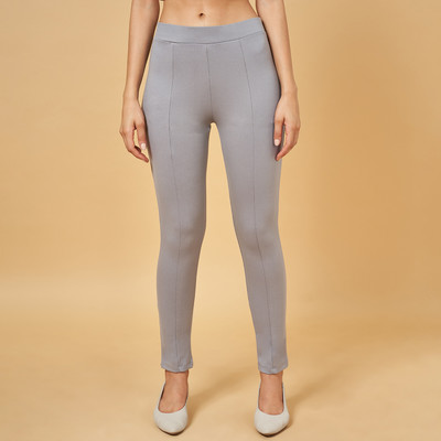Annabelle by Pantaloons Grey Tregging(Solid)