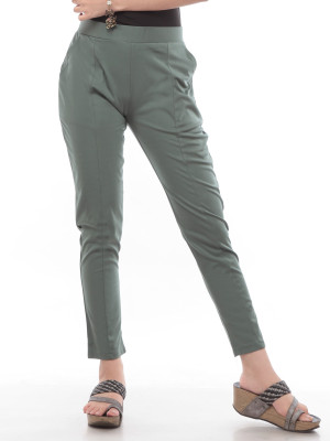 TRUELADY Dark Green Tregging(Solid)