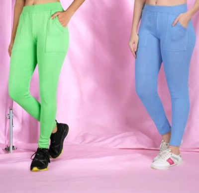 GOKILAGARMENTS Green, Blue Jegging(Solid)