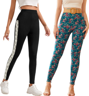 DTR FASHION Light Blue Jegging(Printed)