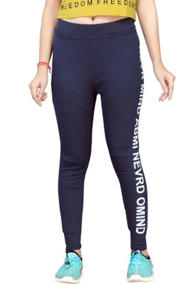 FAYDA MALL Blue Jegging(Graphic Print)