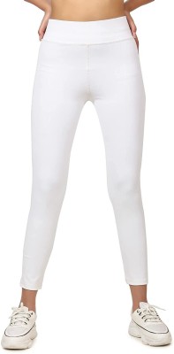 CHARVI FASHION White Jegging(Solid)