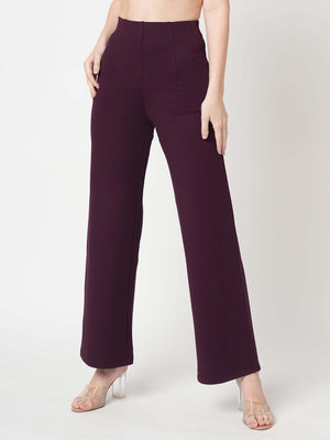 Kraus Jeans Maroon Tregging(Solid)