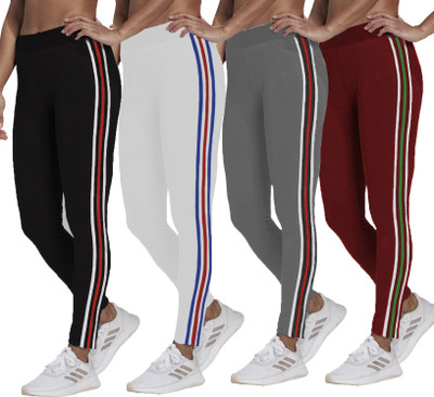 BRAND FLEX Multicolor Jegging(Striped)