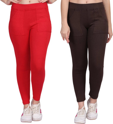 Smileyfashion Multicolor Jegging(Solid)