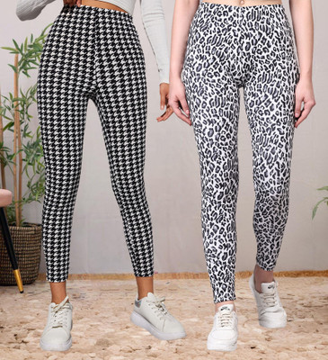 Moda Rapido Black, White Jegging(Printed)