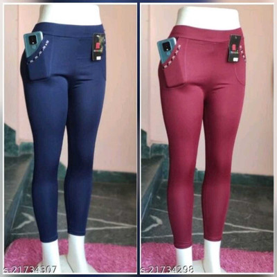 GRX Blue, Maroon Jegging(Solid)