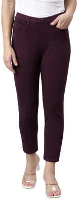 GO COLORS Maroon Jegging(Solid)