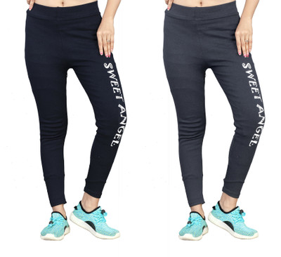 Exitro Black, Grey Jegging(Printed)