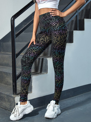 Moda Rapido Black Jegging(Printed)