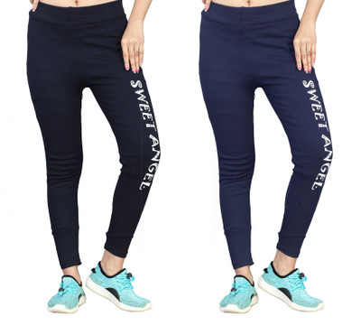 Exitro Black, Blue Jegging(Printed)