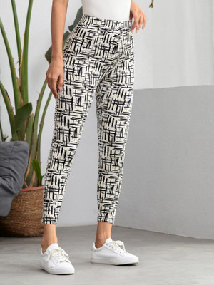 Moda Rapido White Jegging(Printed)