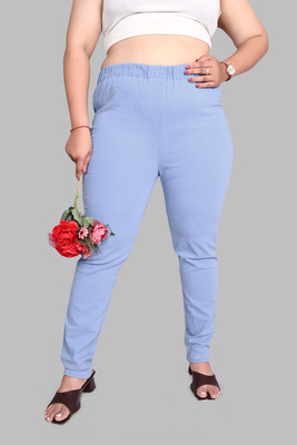 F P Collections Light Blue Jegging(Solid)