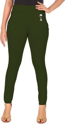 SEMLE Dark Green Jegging(Solid)