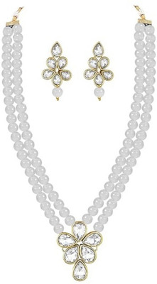 CATALYST Alloy Gold-plated Gold, White Jewellery Set(Pack of 1)