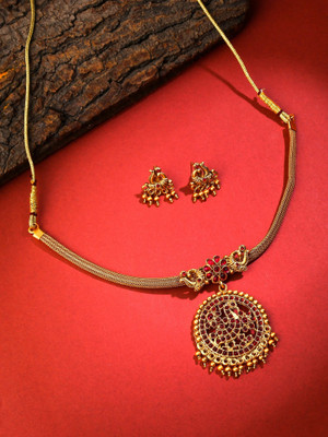 YELLOW CHIMES Metal Gold Jewellery Set(Pack of 1)