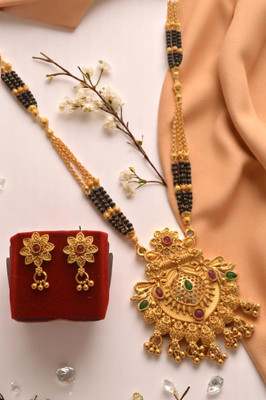RADHEKRISHNA IMITATION Copper Gold-plated Gold Jewellery Set(Pack of 1)