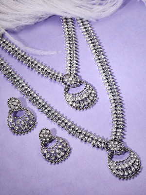Rubans Elements Alloy Silver Silver Jewellery Set(Pack of 1)