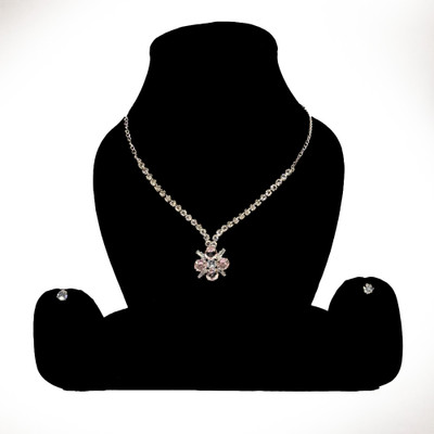 sums jewellery Alloy Silver Pink, White Jewellery Set(Pack of 1)