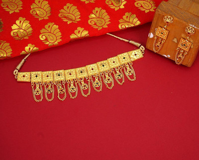 Dency Copper Gold-plated Gold Jewellery Set(Pack of 1)