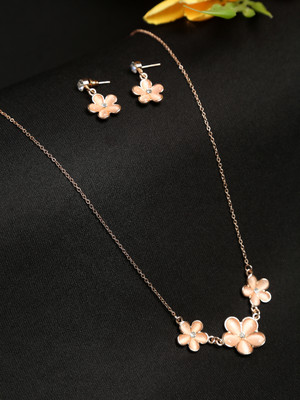 Dressberry Alloy Gold-plated Beige Jewellery Set(Pack of 3)