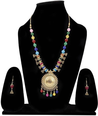 Opus Gems Alloy Gold-plated Multicolor Jewellery Set(Pack of 1)