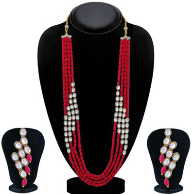 CATALYST Alloy Gold-plated Red, Gold, White Jewellery Set(Pack of 1)
