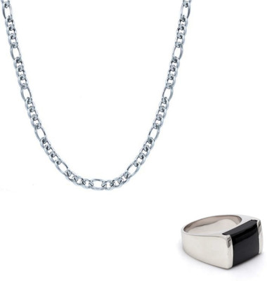 Vipunj Stainless Steel Sterling Silver Silver Jewellery Set(Pack of 2)