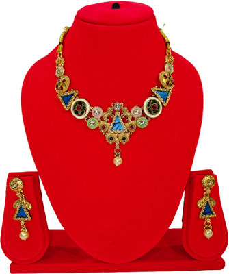 Olivia Retailers Alloy Gold-plated Gold Jewellery Set(Pack of 3)