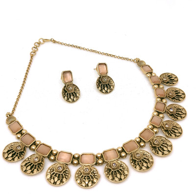 BluCandy Copper Gold-plated Gold, Rose Gold Jewellery Set(Pack of 1)