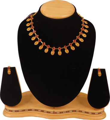 Swarajshop Brass, Copper Gold-plated Gold Jewellery Set(Pack of 1)