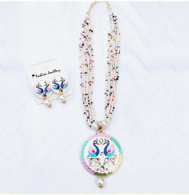 dev group collection Metal White Jewellery Set(Pack of 1)