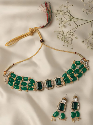 RAUNAK CREATION Alloy Green Jewellery Set(Pack of 1)