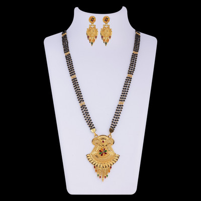 house of common Brass Gold-plated Gold Jewellery Set(Pack of 1)