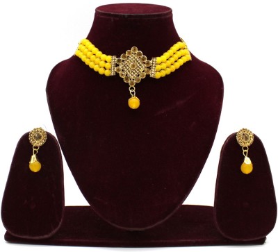 BELLACRAZE Metal Gold-plated Yellow, Gold Jewellery Set(Pack of 1)