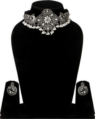 DEGHLAM Alloy Brass Black, White Jewellery Set(Pack of 1)