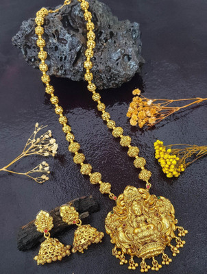 Rangrozo Jewellery Brass, Alloy Gold-plated Gold Jewellery Set(Pack of 1)
