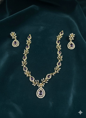 sr pro Alloy Gold-plated Gold Jewellery Set(Pack of 1)