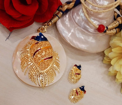 Purabi Shell Gold-plated Gold Jewellery Set(Pack of 1)