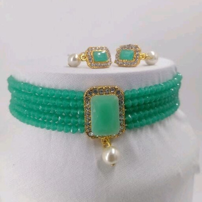 AMHRIK IMITATION Brass Brass Turquoise Jewellery Set(Pack of 1)