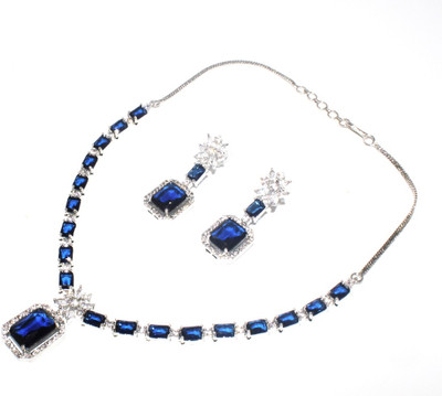 BELLACRAZE Copper Silver Blue Jewellery Set(Pack of 3)